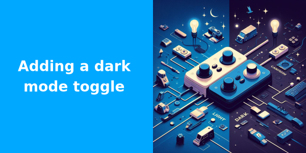 Adding a dark mode toggle